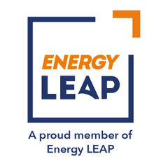 Energy LEAP membership badge with the wording A proud member of Energy LEAP